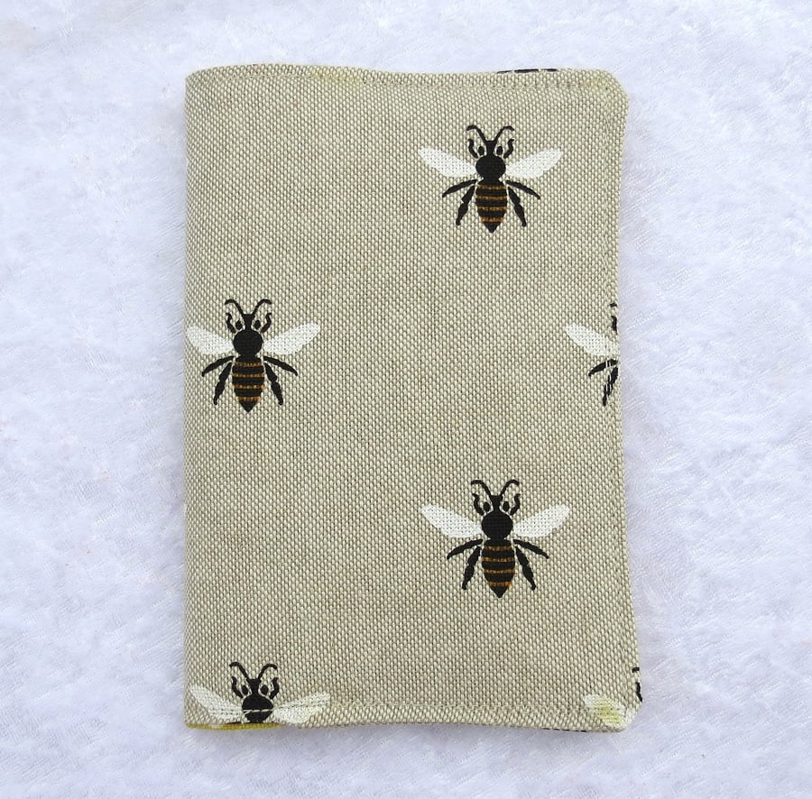 Passport Cover, passport sleeve, bees 