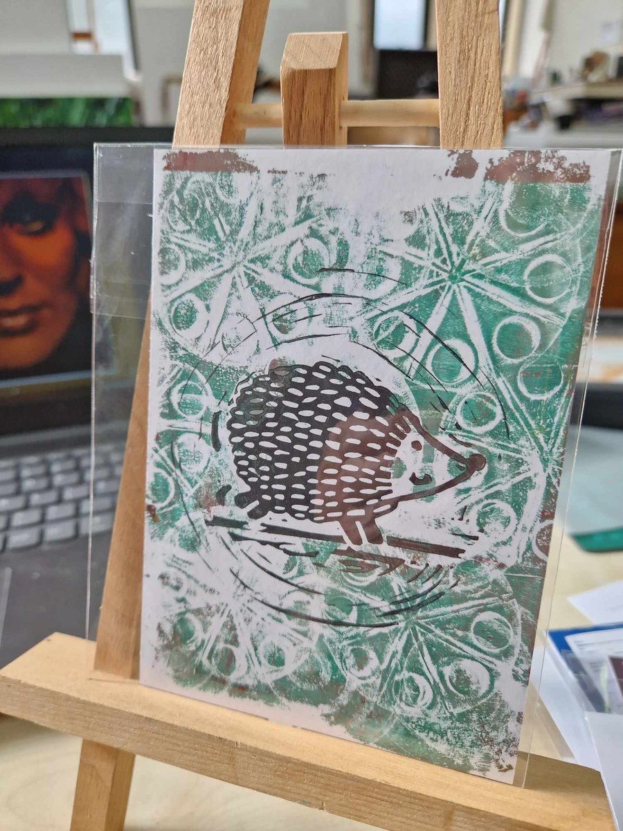 Exhibition postcard. Hand printed. Number 55.