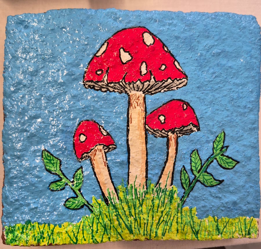 Fairy house door stop hand painted weatherproof