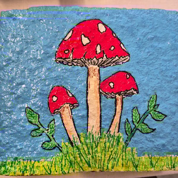 Fairy house door stop hand painted weatherproof