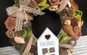 Floral door wreaths