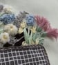  Hand embroidery picture of an appliqué picnic basket overflowing with flowers - Image 5