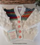 Bobble Design Merino Wool Baby Cardigan 0-6 months size - Image 4