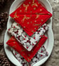 A Set of 4 Red Christmas Coasters