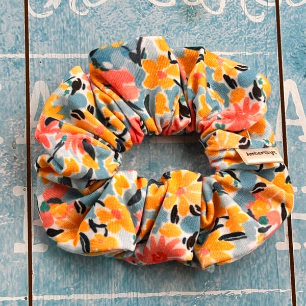 Jersey Scrunchie Hair band in flora design