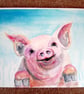Porker the little pig. Original painting - Image 3