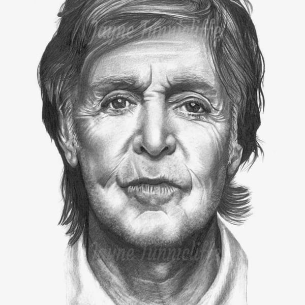 Paul McCartney 12 x 16 inch A3 ltd edition numbered giclee art print