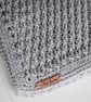Crochet Baby blanket, Stroller blanket, Car seat blanket, Grey blanket - Image 2