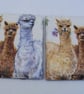 Set of 2 Slate Alpaca Coasters - Image 1