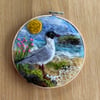 Black-headed gull-seaside-picture-needle felted-coastal decoration 
