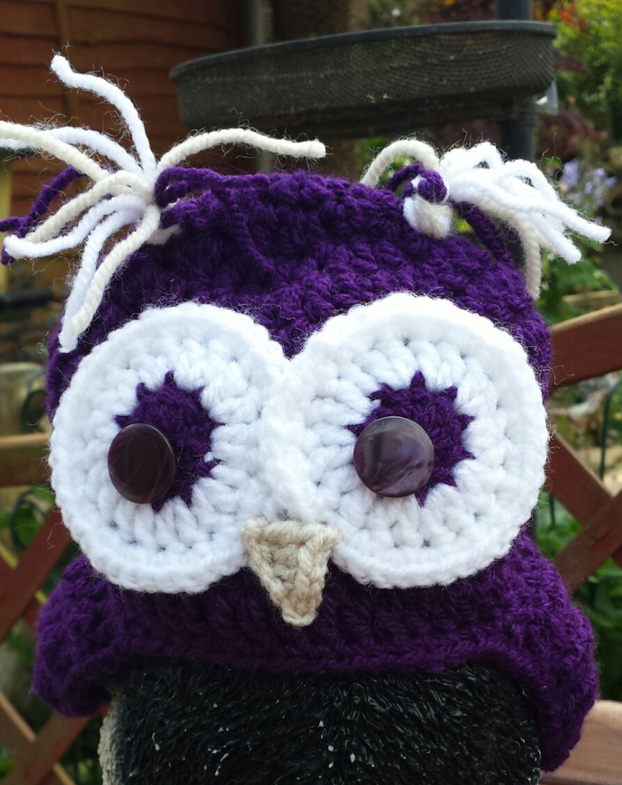 Purple Owl Hat
