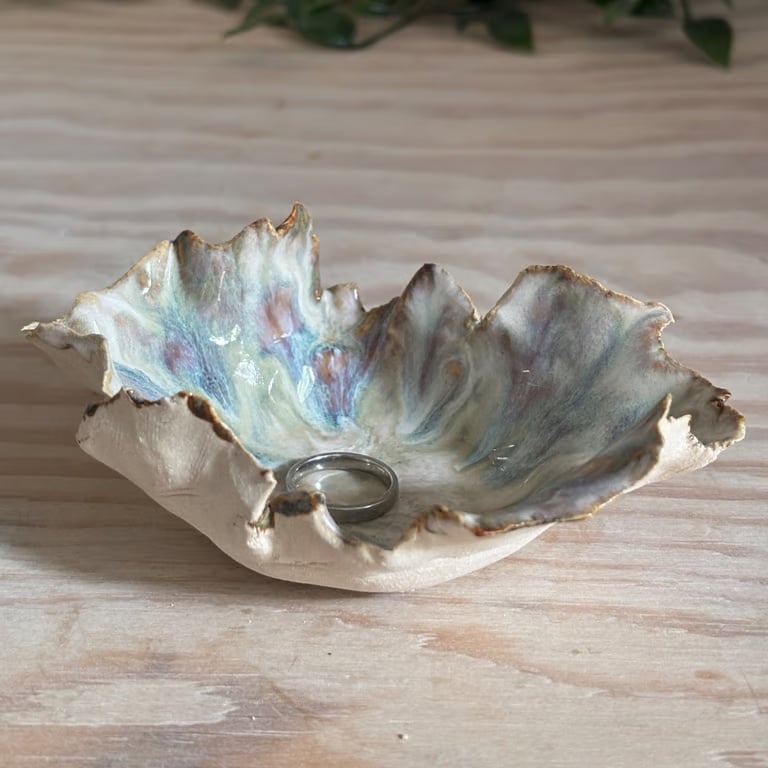 Small trinket dish, unique ring dish