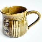Mug Brown Glazed  - Hand Thrown Stoneware Ceramic Mug 