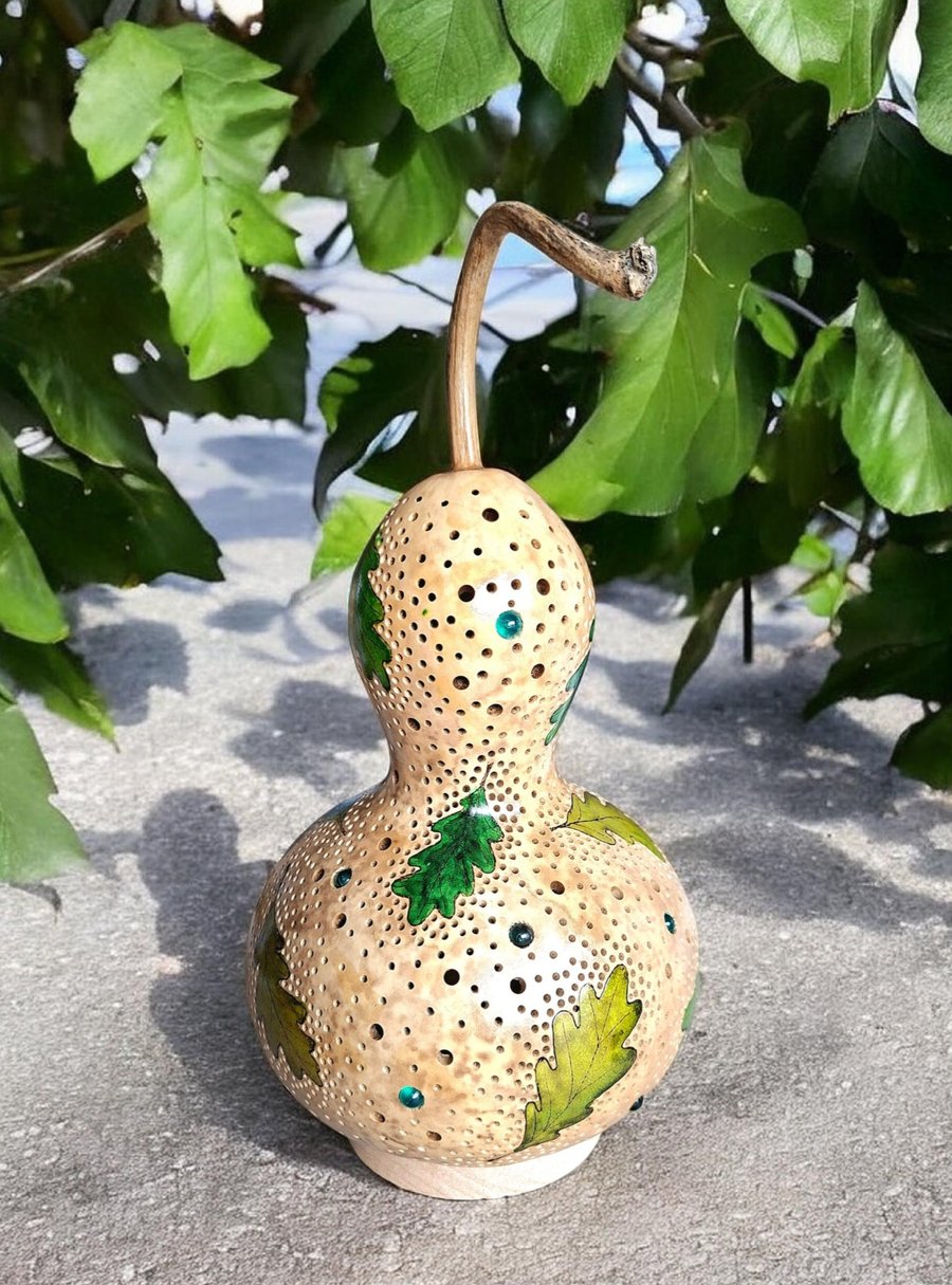 Oak Leaves Gourd Lamp