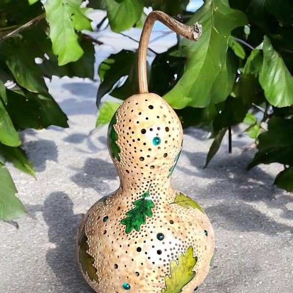 Oak Leaves Gourd Lamp
