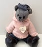 Teddy, handmade UK designed adult collectors bear. One of a kind keepsake gift - Image 5