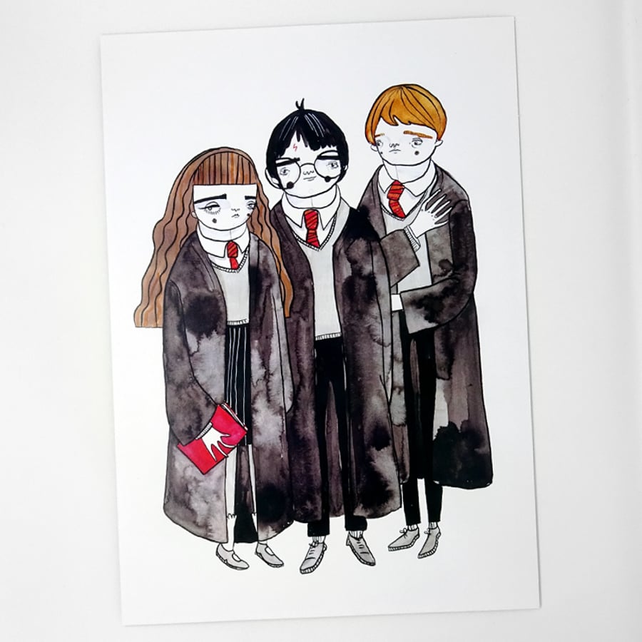 Harry Potter fan art- Large Poster Print