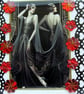 Art Deco Style Lady - Hand Crafted Decoupage Greeting Card - Blank 3258