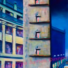 Long Limited Edition Signed Giclee Print , Glasgow Cross (free uk pp)