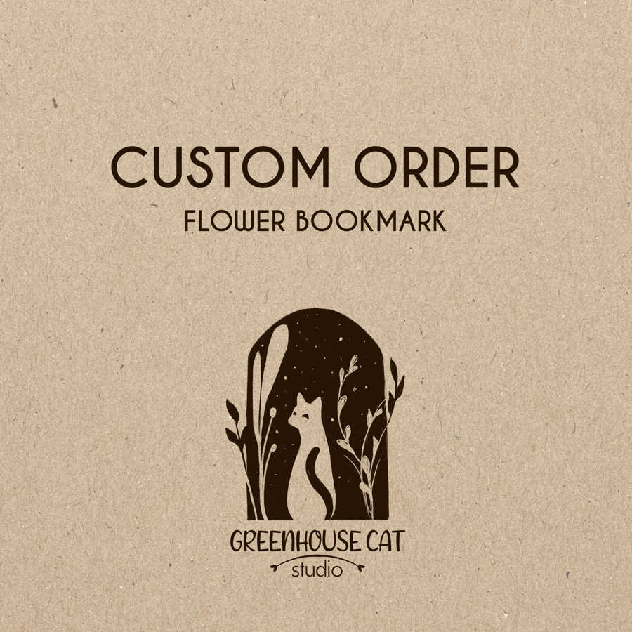 Custom Order - Flower Bookmark (reserved for L.)