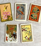 Colourful stash of 25 vintage playing cards, paper ephemera, gift for crafters