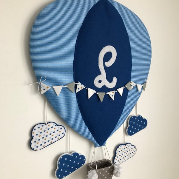 Personalised Hot air Balloon Wall Decoration 