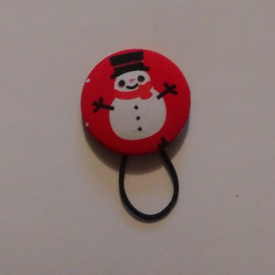 Extra Large Snowman Design Hair Bobble Hair Band