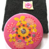 Flower mirror and pouch