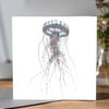 Jellyfish greeting card 