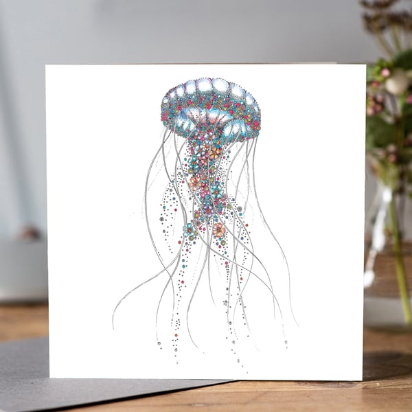 Jellyfish greeting card 