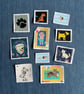 Fabric Postage Stamps - Doggies - Image 1