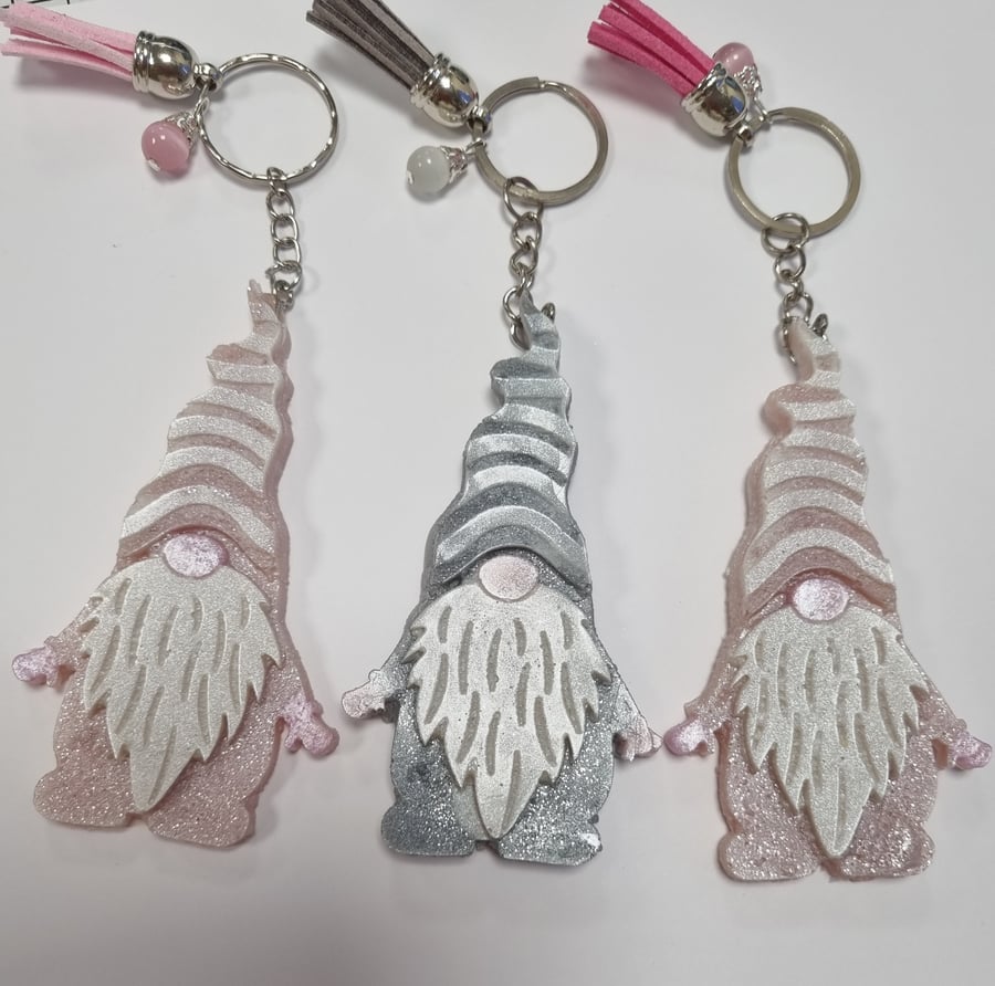 Personalised gonk keyrings 