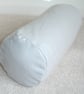 Bolster Cushion Cover 18"x8" Grey Brushed Cotton Round Cylinder Neckroll Case