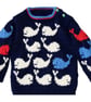 Knitting Pattern Whale Baby Sweater and Hat.  Digital Knitting Pattern - Image 2