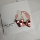 Happy Brithday Twinkle Toes - Pink Glitter and Diamante Style Shoes 