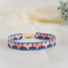 Blue and Pink Heart Beaded Bracelet