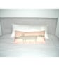 60" Body Pillow Cover White Stripes 5ft x 19" Cotton Sateen Thread Ct King Size - Image 1