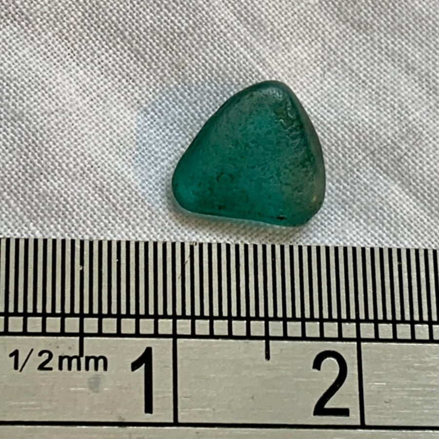 Custom Sea Glass Ring - Teal Green