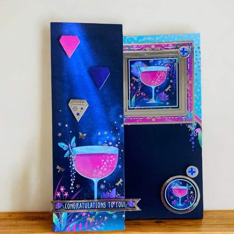 Congratulations on a Special Occasion. Champagne Congratulations Card.