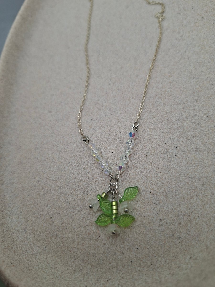 Green Sprite Beadwork Necklace