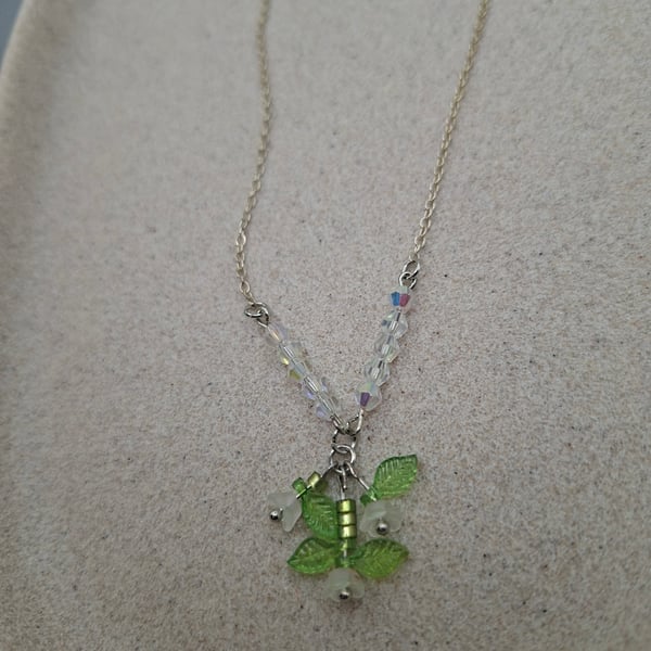 Green Sprite Beadwork Necklace