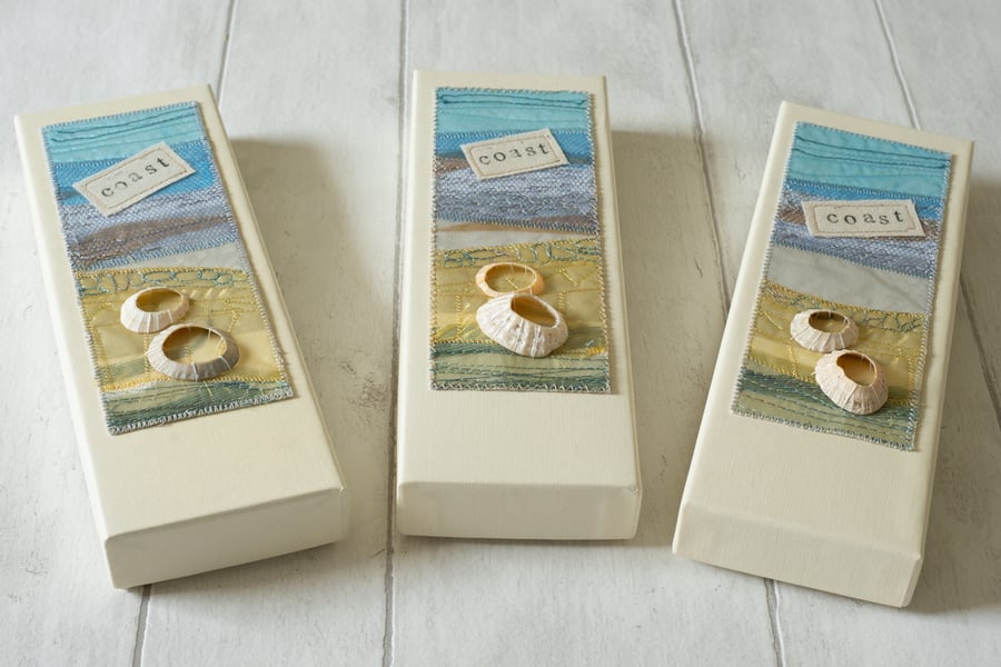 Sunday Seconds Mixed media coastal gift boxes 