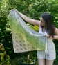 Crochet Dragonfly Shawl, Triangle Summer Wrap - Image 7