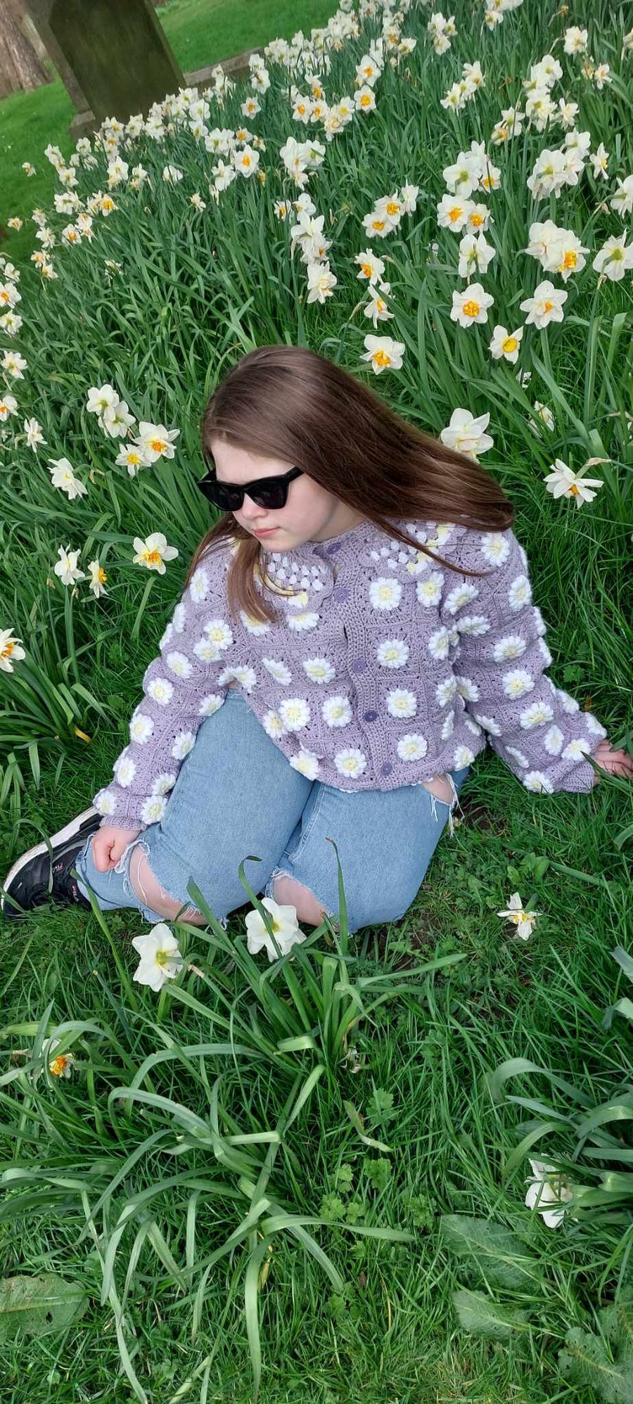 Crochet pattern Daisy cardigan 