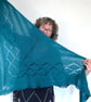 Knitting pattern for a Brioche lace triangular shawl - Image 2