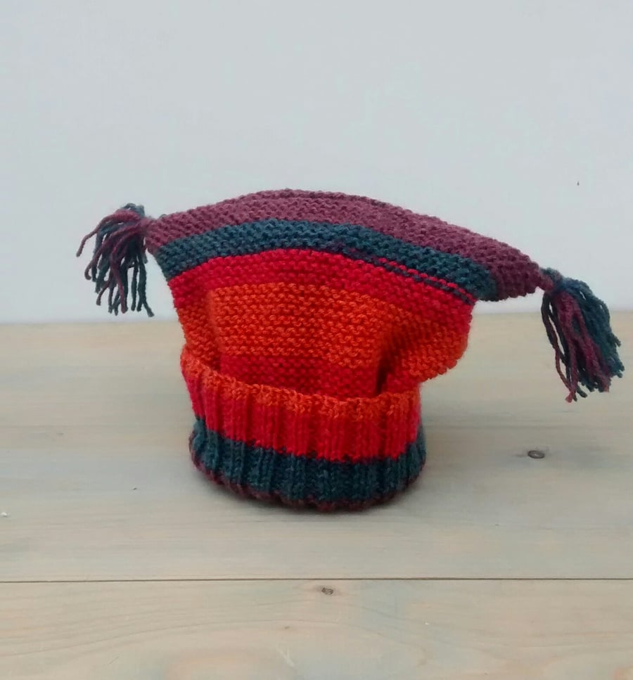 Toddler Hat with Tassels - 1 yr - 3 yrs