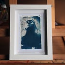 The Attendant New Gorbals Glasgow Toned Cyanotype Print in 6 x 8inch White Frame