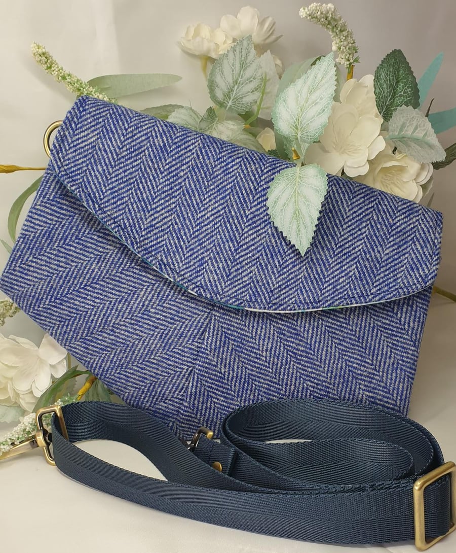 Yorkshire tweed clutch bag