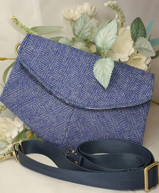 Yorkshire tweed clutch bag