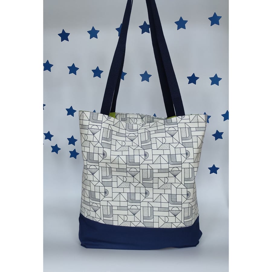 Tote Bag, Men's Shopping Bag with Pocket, Large Tote Bag, Manbag